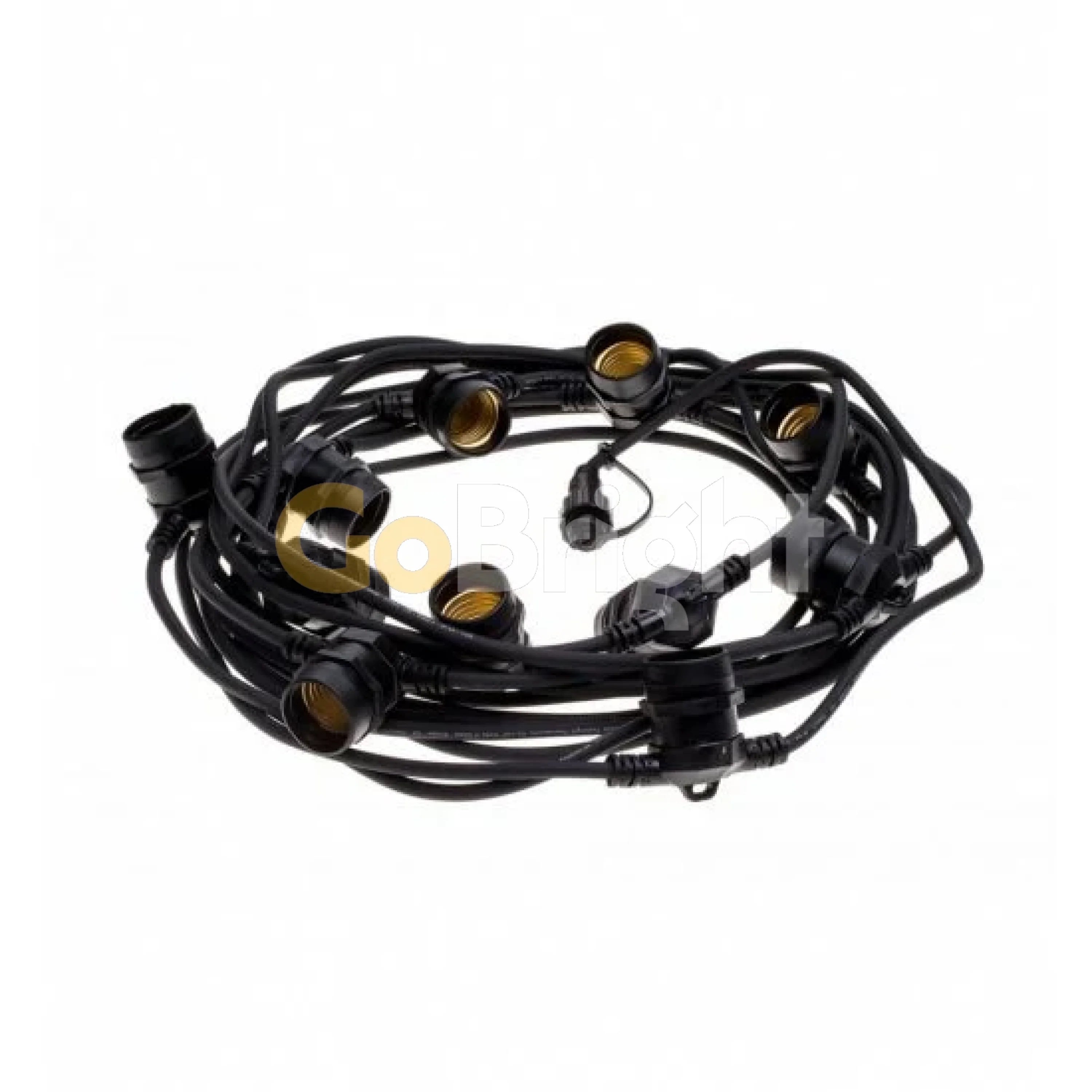 Ghirlanda Terasa 10m 10xE14 Fara becuri Negru