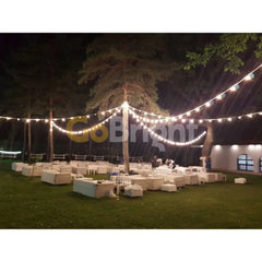 Ghirlanda Terasa 10m 15xE27 Fara becuri Negru