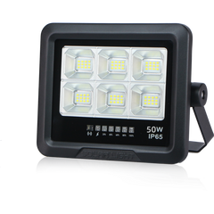 Proiector LED 50W cu Panou Solar si Telecomanda Monocristaline 6500K