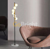 Lampadar Dublin Marmura 6xG4 170cm Auriu