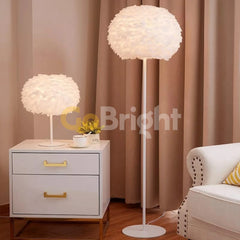 Lampadar Fluffy 1xE27 175cm Alb