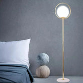 Lampadar Jolie Marmura 1xE27 165cm Auriu + Alb
