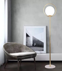 Lampadar Jolie Marmura 1xE27 165cm Auriu + Alb