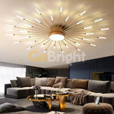 Lustra 30 LEDuri 60W Diametru 130cm Spiral 3 Tipuri de Lumini Auriu