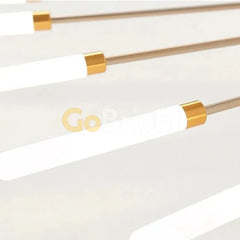 Lustra 42 LEDuri 84W Diametru 130cm Spiral 3 Tipuri de Lumini Auriu