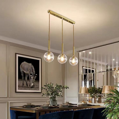 Pendul Jolie Reglabil 3xE27 60cm Auriu