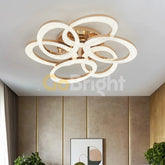 Lustra LED 168W cu Telecomanda Safir 3 Tipuri de Lumini Auriu