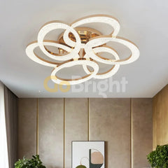 Lustra LED 168W cu Telecomanda Safir 3 Tipuri de Lumini Auriu