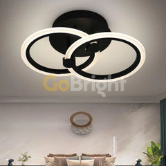 Lustra LED 35W Telecomanda Odele 3 Tipuri de Lumini Negru