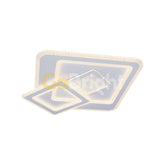 Lustra LED 40cm 144W cu Telecomanda Raisa 3 Tipuri de Lumini Alb