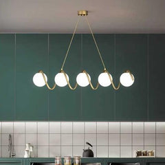 Pendul Jolie Reglabil 5xE27 110cm Auriu