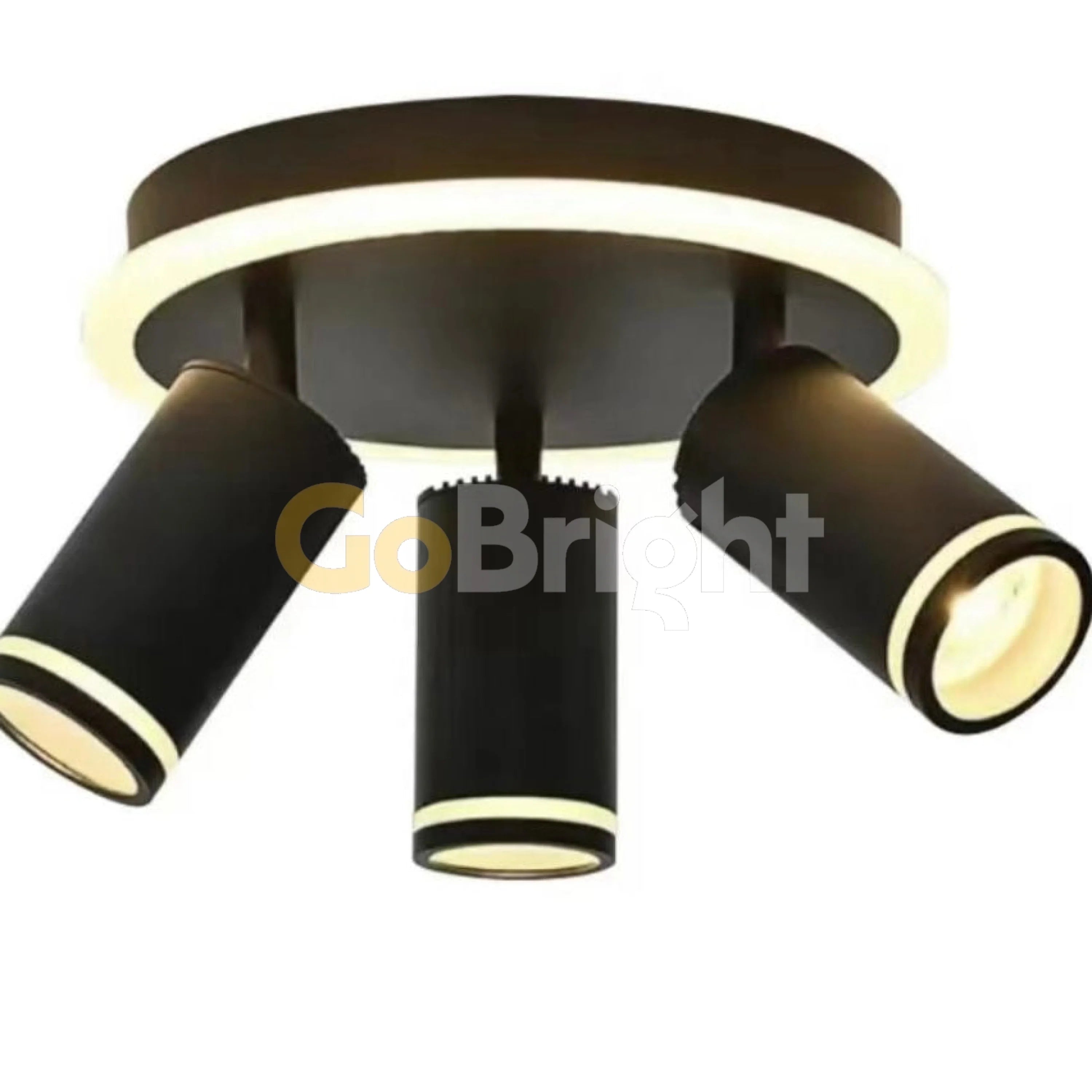 Lustra LED 56W Urban 3 Tipuri de Lumini Negru