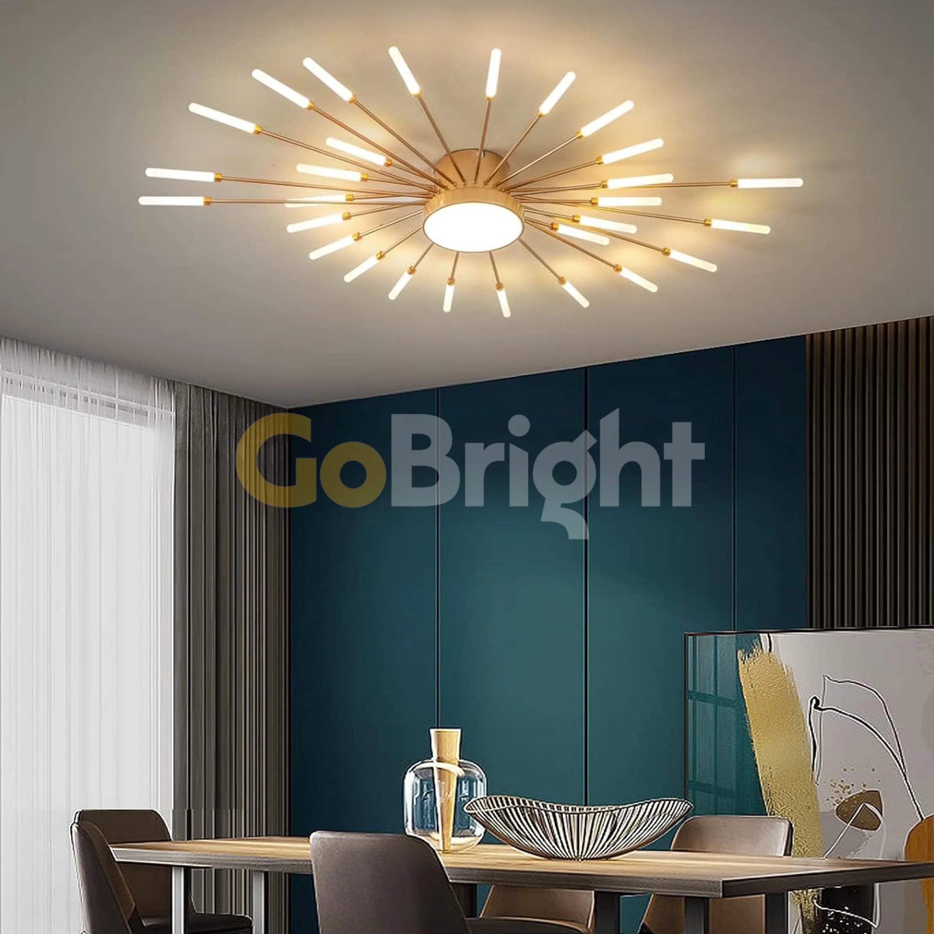 Lustra LED 60W Extra Light Auriu