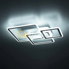 Lustra LED 80W cu Telecomanda Prince 3 Tipuri de Lumini Alb