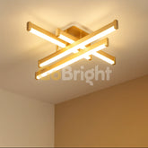 Lustra LED 90W cu Telecomanda Zang 3 Tipuri de Lumini Auriu