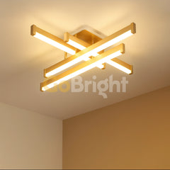 Lustra LED 90W cu Telecomanda Zang 3 Tipuri de Lumini Auriu