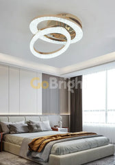 Lustra LED 96W cu Telecomanda Safir 3 Tipuri de Lumini Auriu