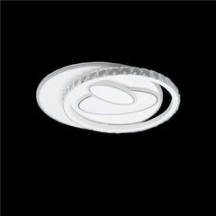 Plafoniera LED Diametru 50cm 200W Cristal cu Telecomanda Raisa 3 Tipuri de Lumini Alb