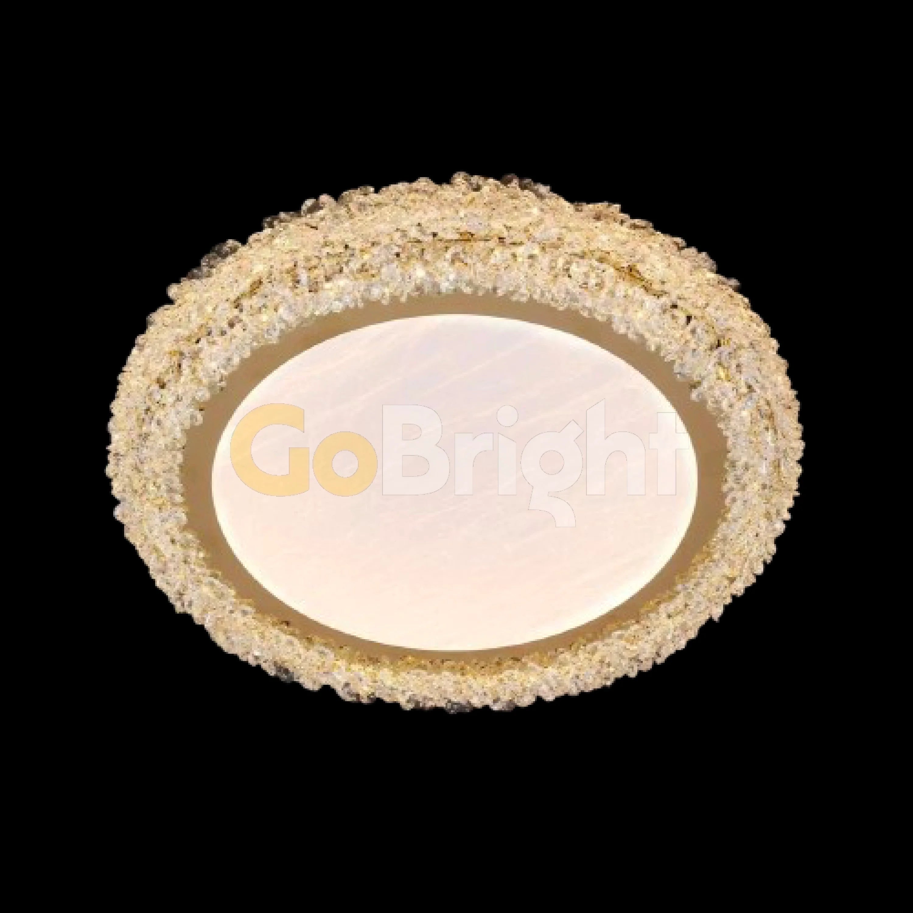 Lustra LED Crystal 45cm cu Telecomanda 3 Tipuri de Lumini 70W Auriu