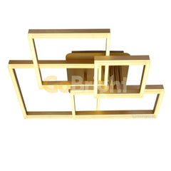 Lustra LED cu Telecomanda Azele 3 Tipuri de Lumini 184W Auriu