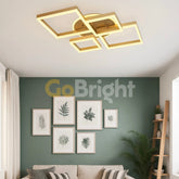 Lustra LED cu Telecomanda Azele 3 Tipuri de Lumini 200W Auriu