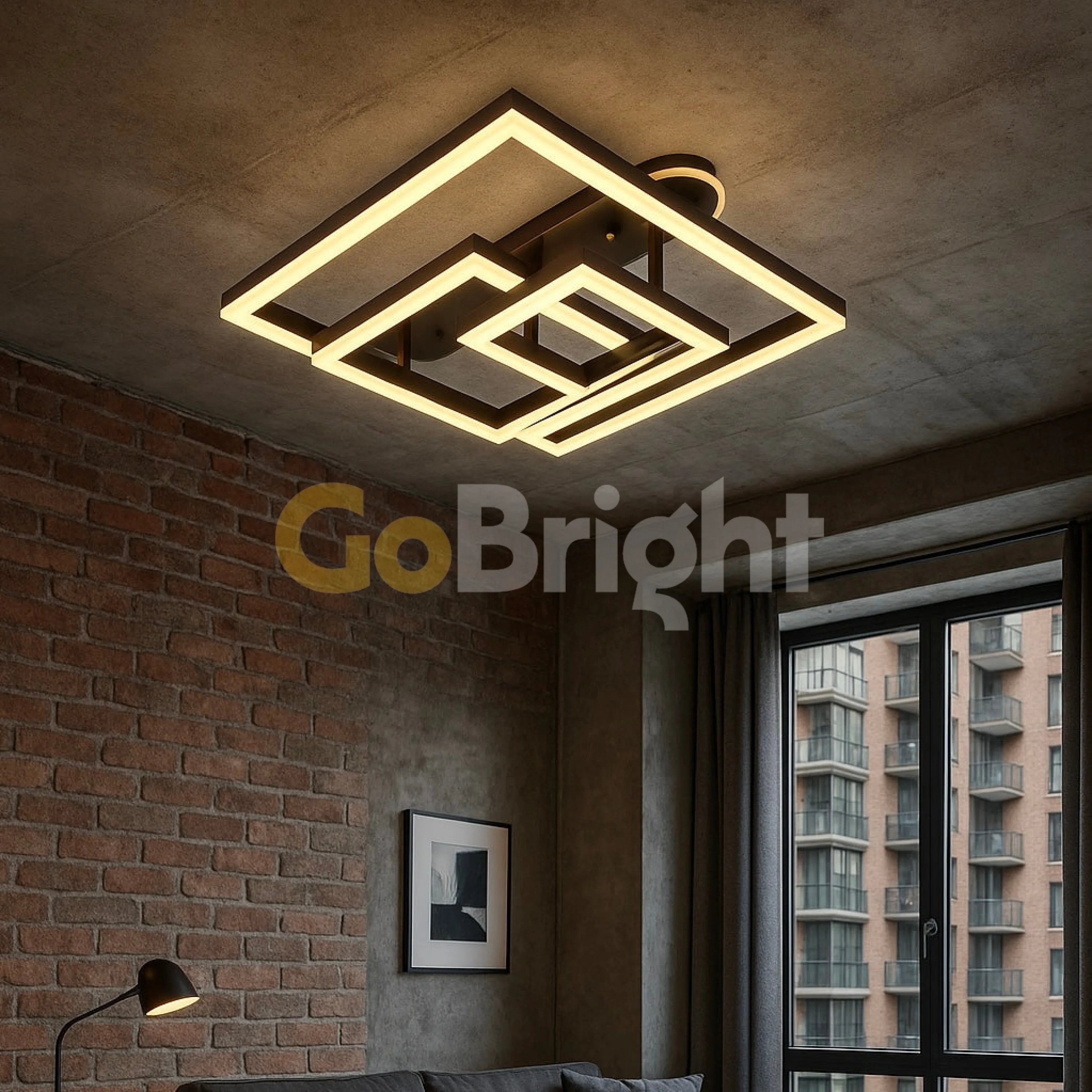 Lustra LED cu Telecomanda Azele 3 Tipuri de Lumini 240W Negru