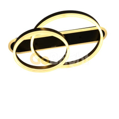 Lustra LED cu Telecomanda Azele 3 Tipuri de Lumini 80W Negru