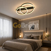 Lustra LED cu Telecomanda Azele 3 Tipuri de Lumini 80W Negru