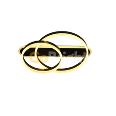 Lustra LED cu Telecomanda Azele 3 Tipuri de Lumini 80W Negru