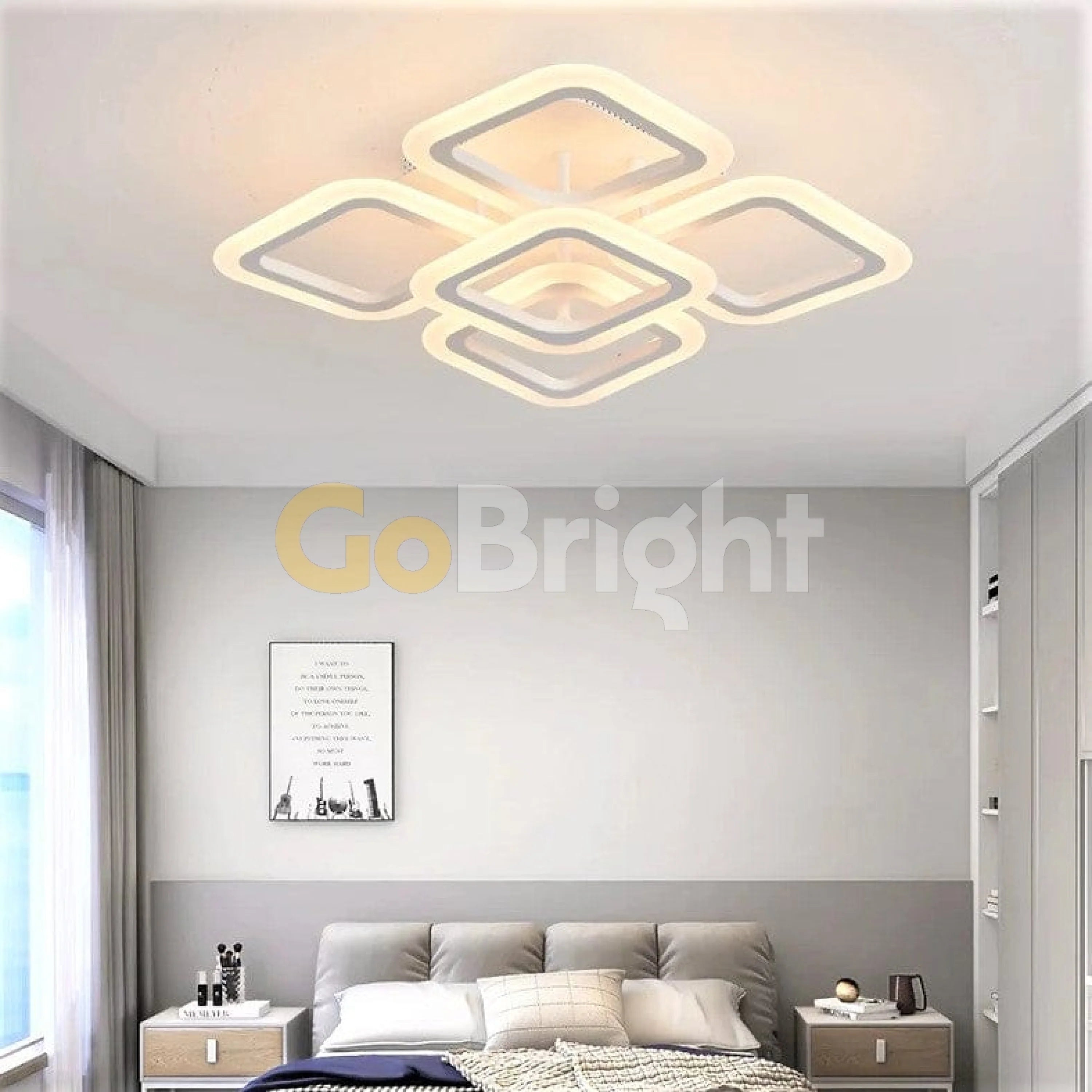 Lustra LED cu Telecomanda Estia 3 Tipuri de Lumini 90W Alb