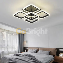 Lustra LED cu Telecomanda Estia 3 Tipuri de Lumini 90W Negru