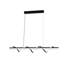 Pendul LED 80cm 94W cu Telecomanda Trinity 3 Tipuri de Lumini Negru