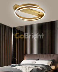 Lustra LED cu Telecomanda Kara 3 Tipuri de Lumini 66W Auriu