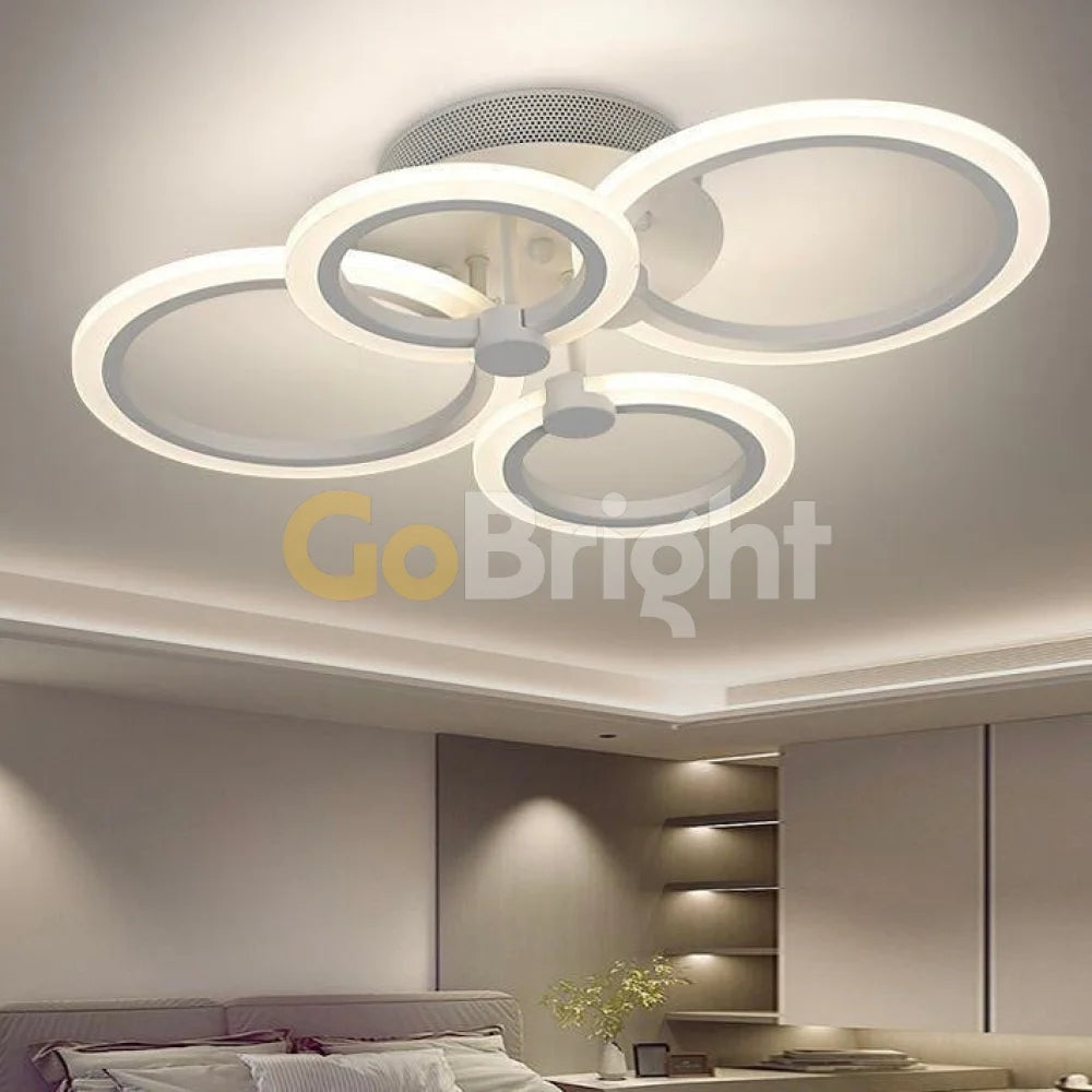 Lustra LED cu Telecomanda Odele 3 Tipuri de Lumini 108W Alb