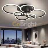 Lustra LED cu Telecomanda Odele 3 Tipuri de Lumini 188W Negru