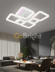 Lustra LED cu Telecomanda Safir 3 Tipuri de Lumini RGB 110W Alb