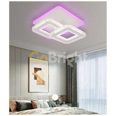 Lustra LED cu Telecomanda Safir 3 Tipuri de Lumini RGB 42W Alb