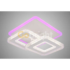 Lustra LED cu Telecomanda Safir 3 Tipuri de Lumini RGB 42W Alb