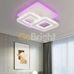 Lustra LED cu Telecomanda Safir 3 Tipuri de Lumini RGB 42W Alb