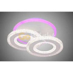 Lustra LED cu Telecomanda Safir 3 Tipuri de Lumini RGB 42W Alb