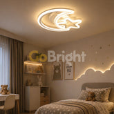 Lustra LED cu Telecomanda Star 3 Tipuri de Lumini 80W Alb