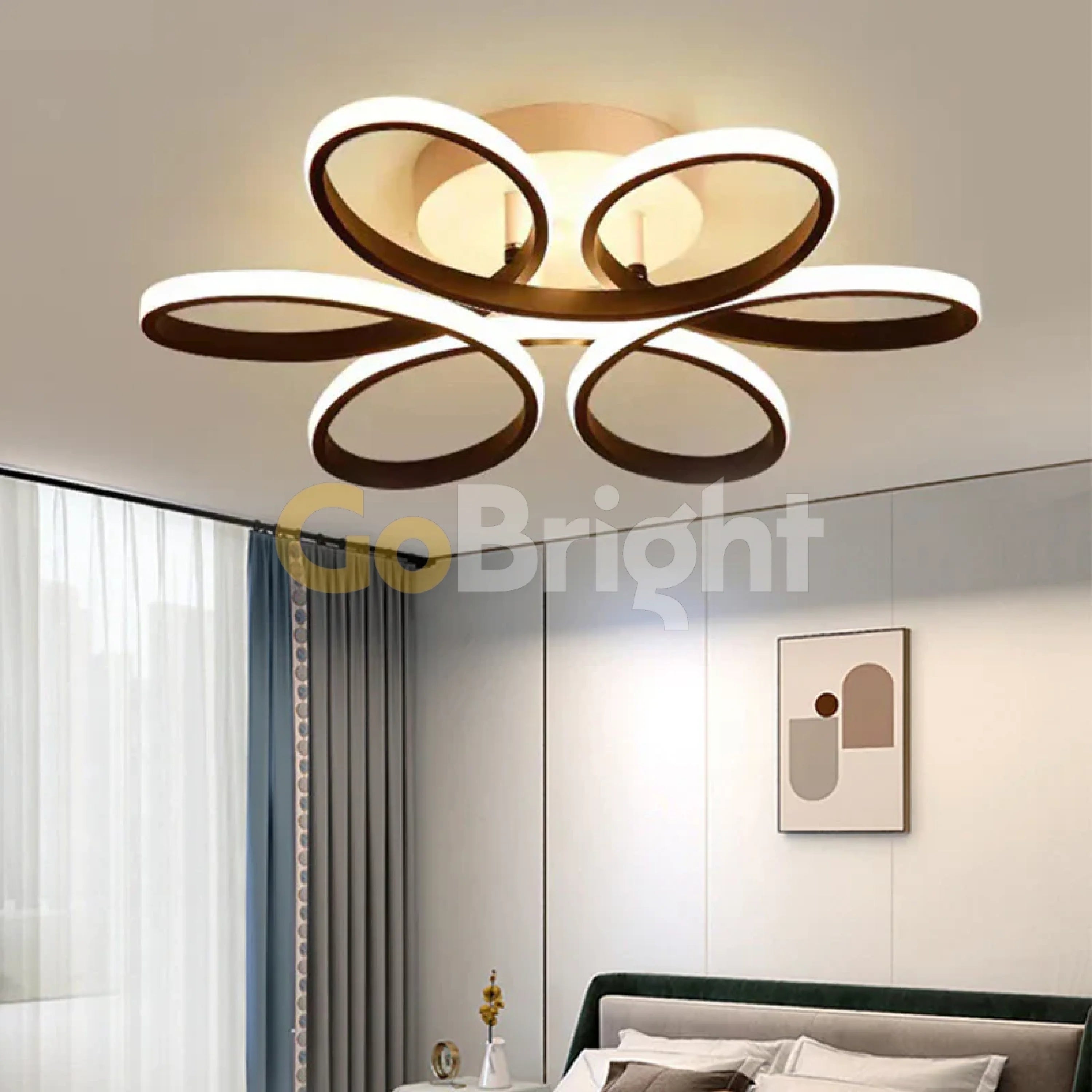 Lustra LED cu Telecomanda Urban 3 Tipuri de Lumini 160W Negru