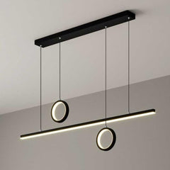 Pendul LED 120cm 54W cu Telecomanda Urban 3 Tipuri de Lumini Negru