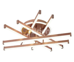 Lustra LED cu Telecomanda Zang 3 Tipuri de Lumini 150W Auriu