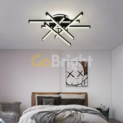 Lustra LED cu Telecomanda Zang 3 Tipuri de Lumini 150W Negru