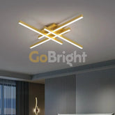 Lustra LED cu Telecomanda Zang 3 Tipuri de Lumini 66W Auriu