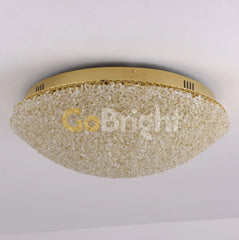 Lustra LED Glow 50cm cu Telecomanda 3 Tipuri de Lumini 64W Auriu