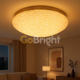 Lustra LED Glow 50cm cu Telecomanda 3 Tipuri de Lumini 64W Auriu