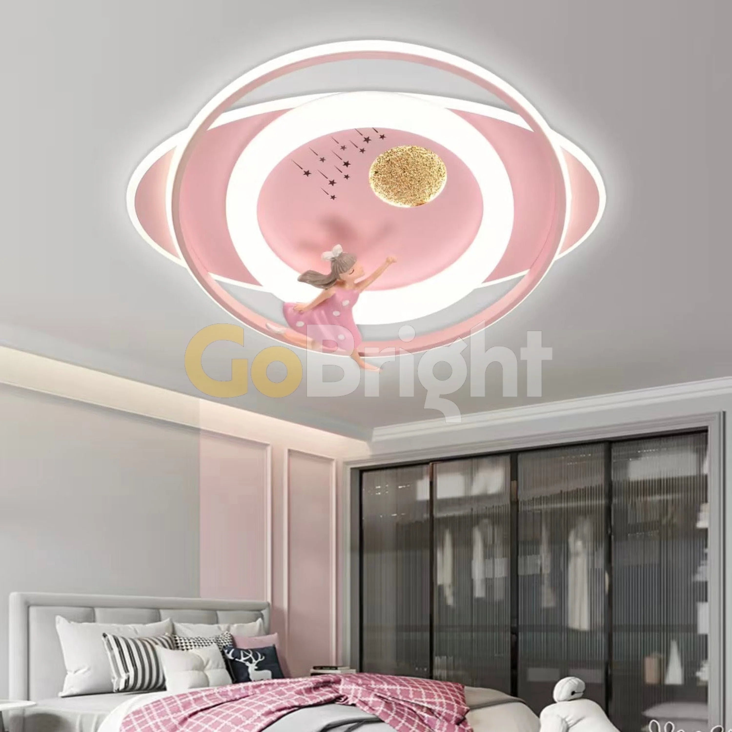 Lustra LED Mimi 114W 50cm cu Telecomanda 3 Tipuri de Lumini