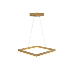 Pendul LED Diametru 45cm 62W cu Telecomanda Urban 3 Tipuri de Lumini Auriu